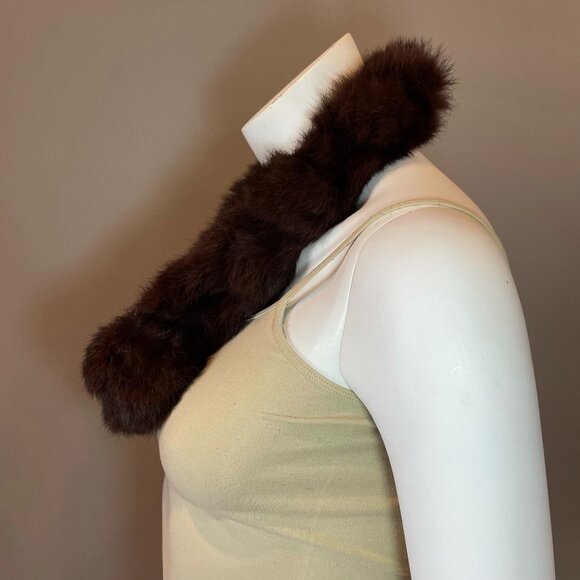 Genuine Rabbit Fur Scarf - Picture 2 of 7